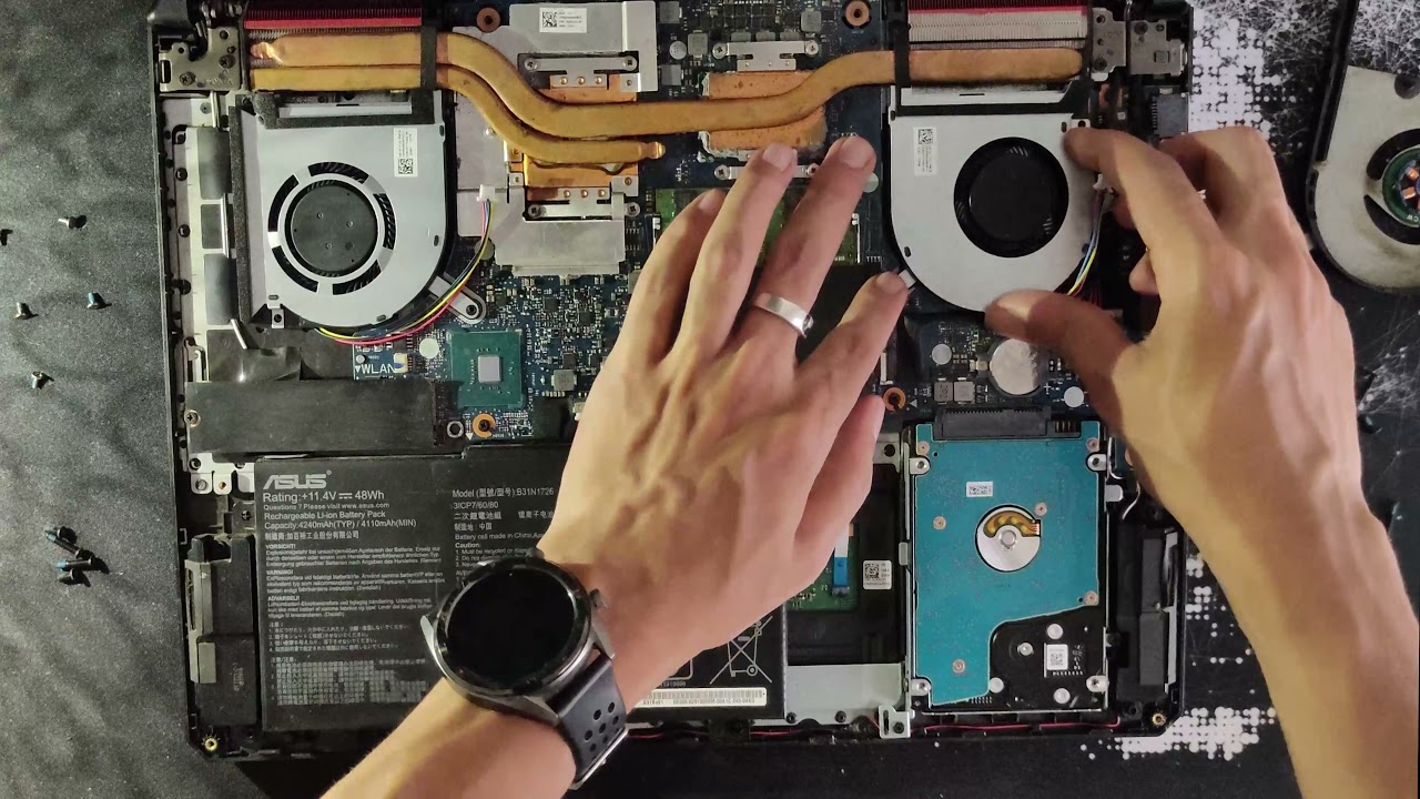 How to change laptop fans (Asus Tuf Fx505Ge)