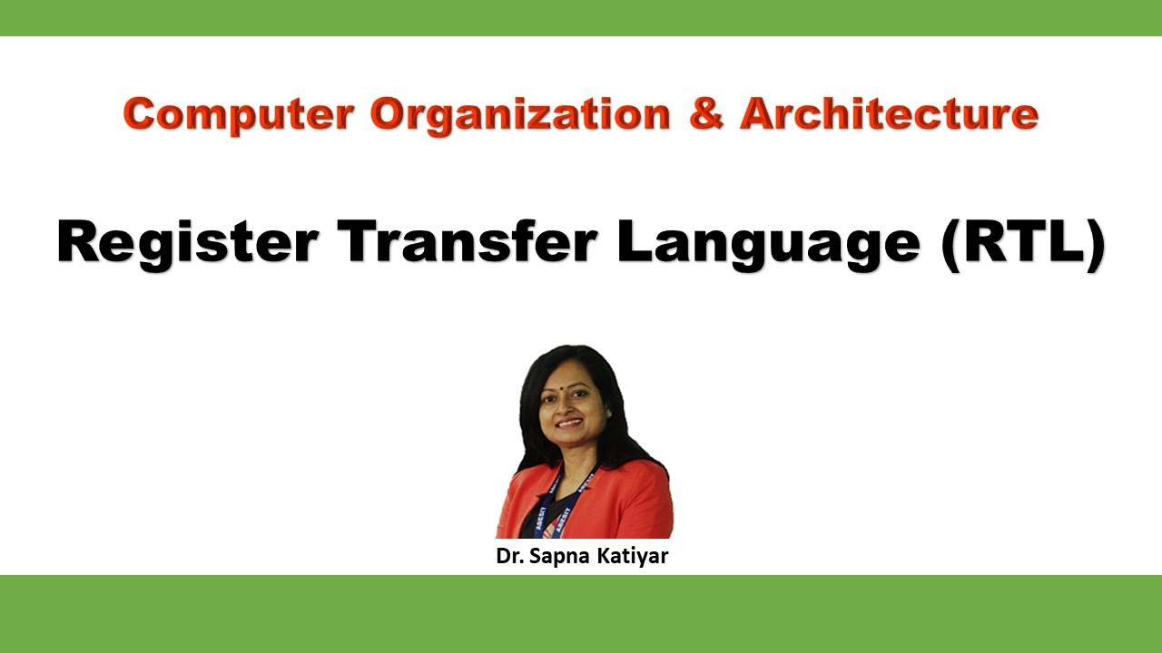 Register Transfer Language (RTL) || Computer Organization and Architecture