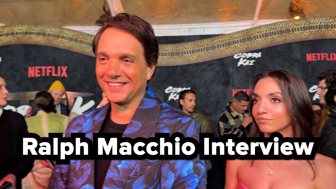 Ralph Macchio on the Cobra Kai Season 6 Part 3 Carpet Premiere (Interview w daughter Julia Macchio)
