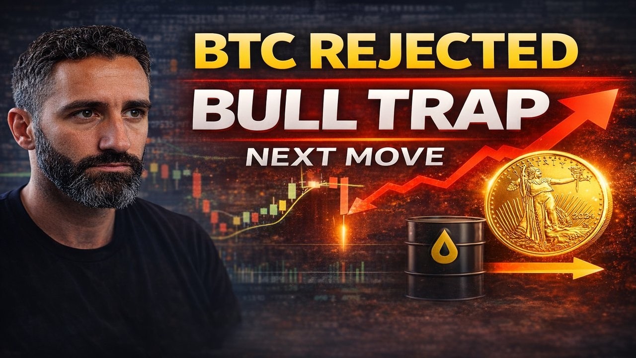 🚨 Bitcoin Reverses Hard &mdash; Gold Bull Trap Confirms, Oil Goes Nowhere
