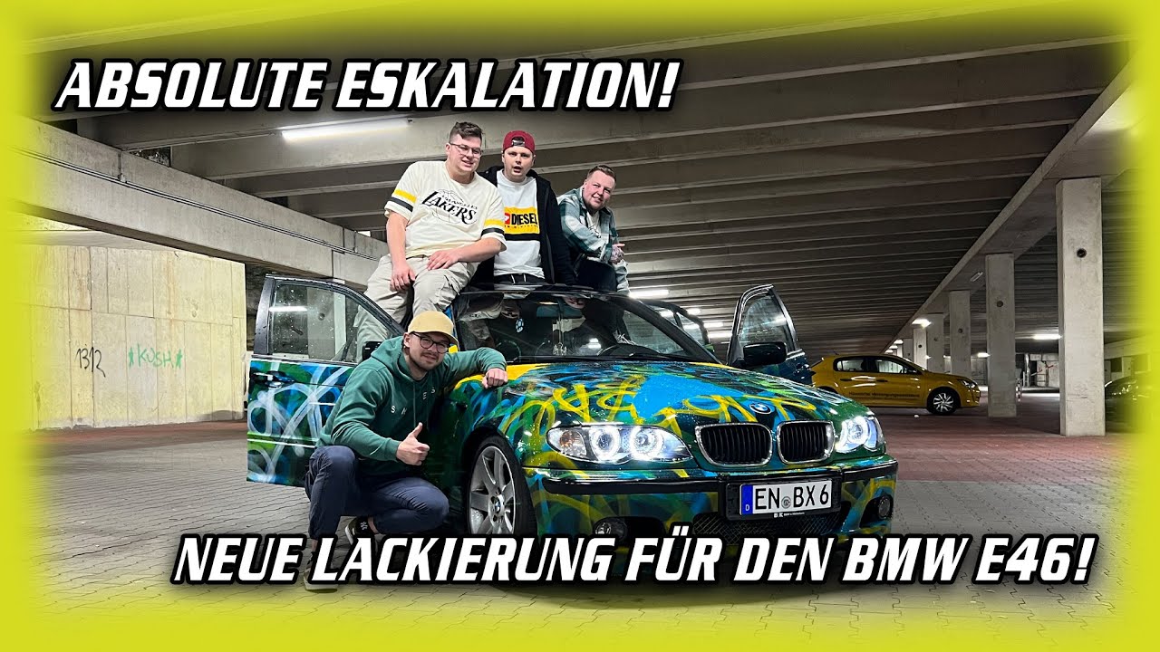 Graffitti & Flakes für den BMW E46! | Lackieren mit Spraydose. | Hallenlife deluxe.