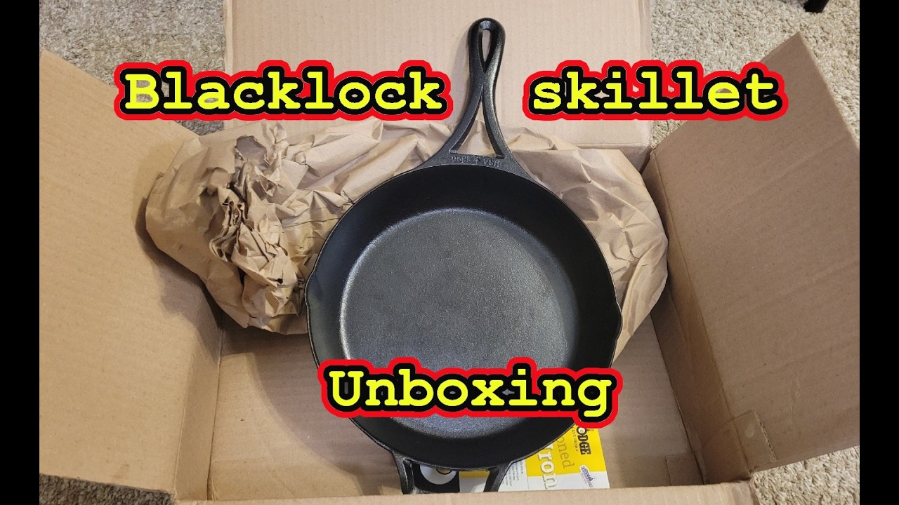 Lodge Blacklock skillet unboxing