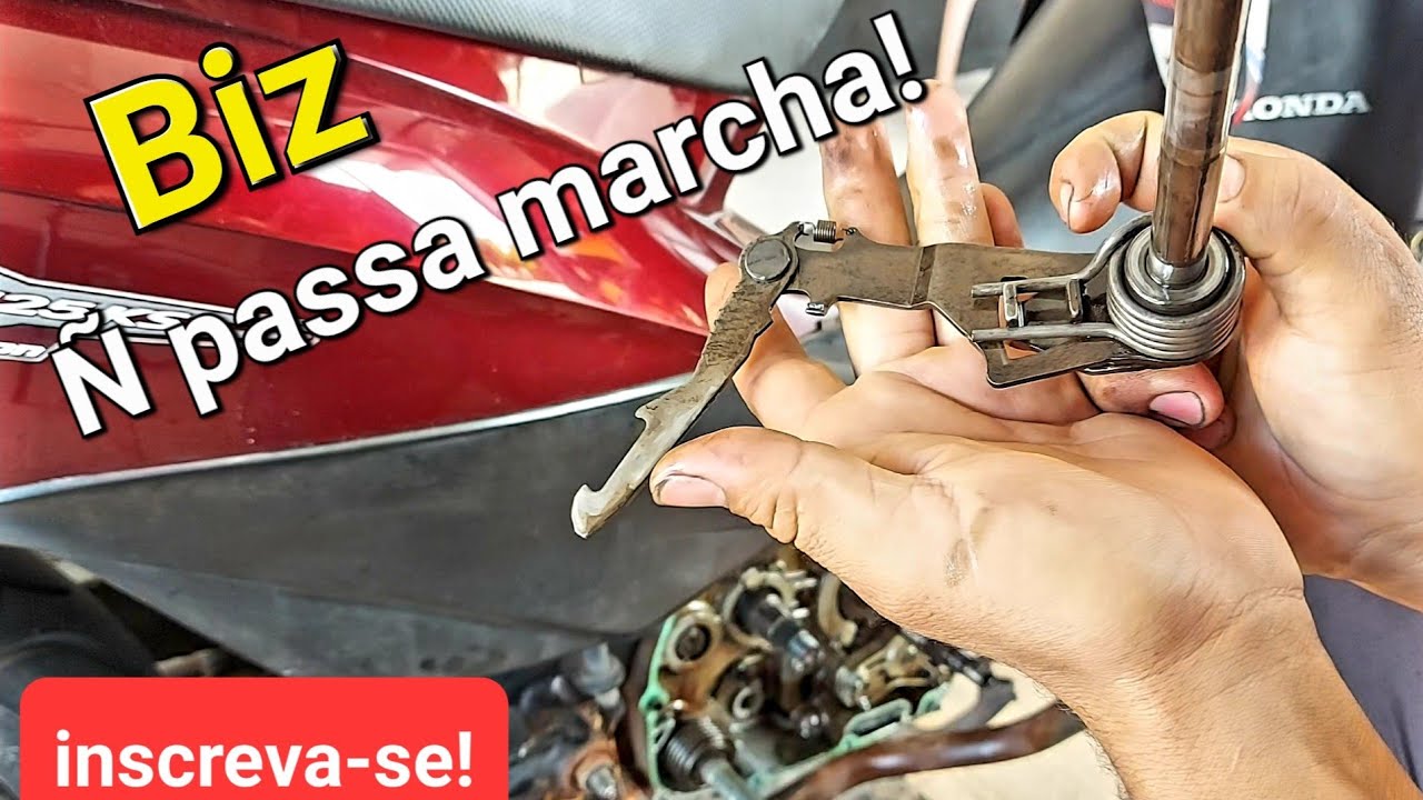 Biz 125 ruim de passar marcha não se assuste é fácil de resolver