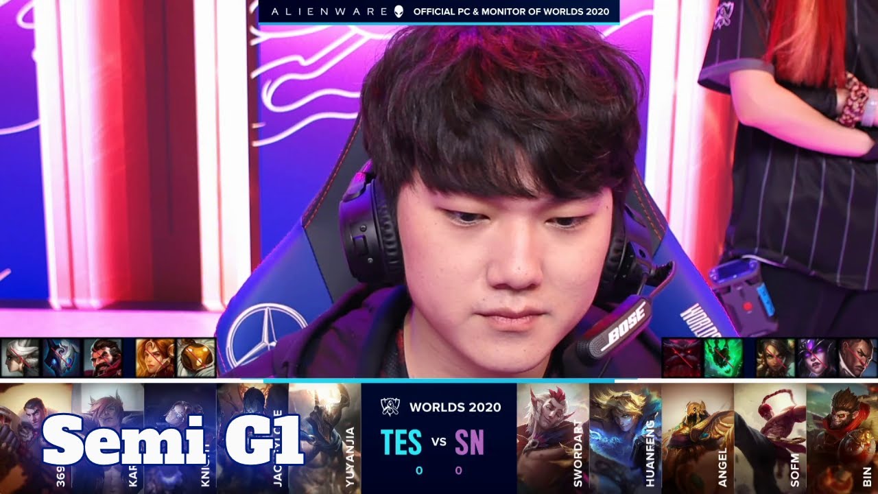 TES vs SN - Game 1 | Semi Finals S10 LoL Worlds 2020 PlayOffs | Top Esports vs Suning G1 full game