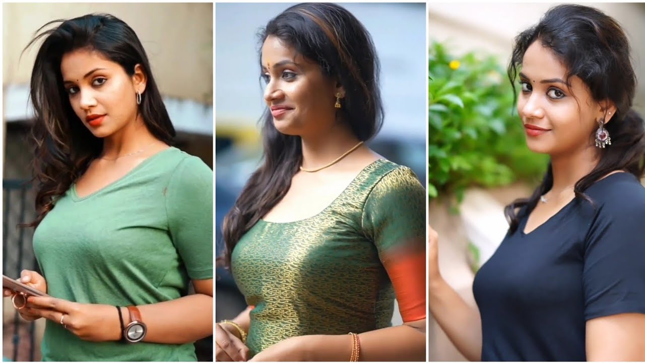 Tamil girl ponnu ash collection | ponnu ashwathi dance video | tamil serial actress