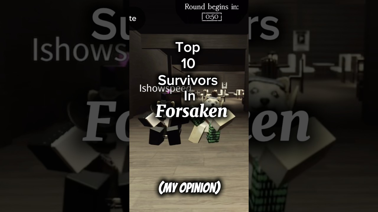 Top 10 survivors in forsaken(my opinion) #roblox #forsaken #viral #subscribe #like #survivor #top10