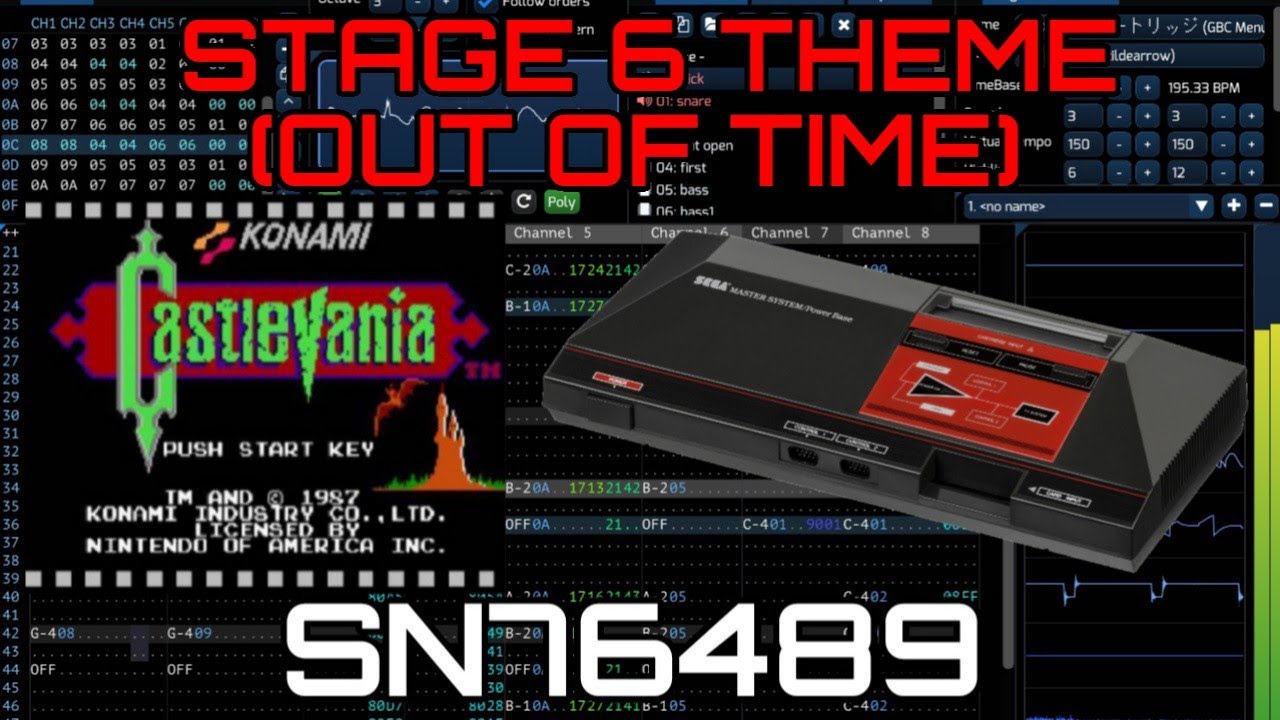 [Furnace] Castlevania Stage 6 Theme Master System Remix (Out of Time) [PSG]