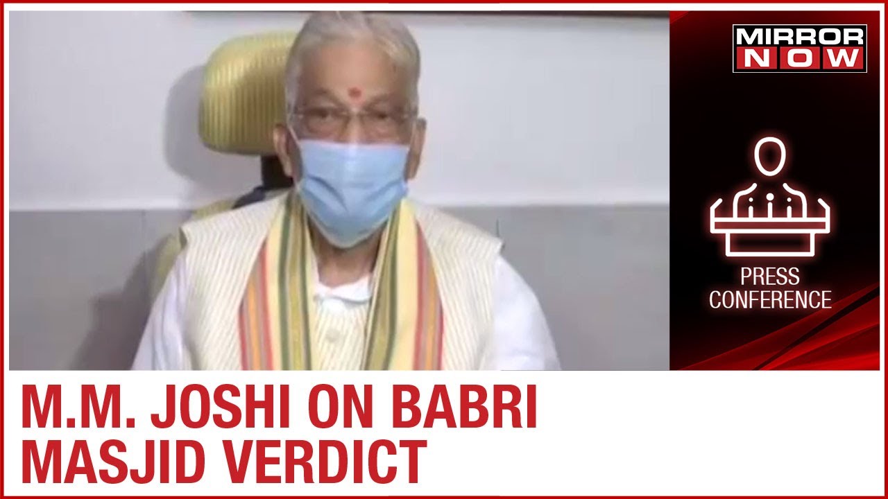 Babri Masjid Case: BJP's Murli Manohar Joshi on the verdict, says 'Truth has triumphed.Jai Shri Ram'