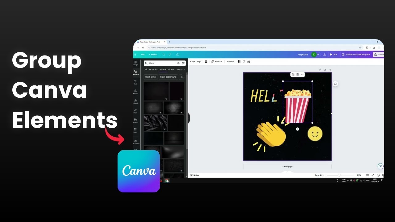 How to Group Elements in Canva