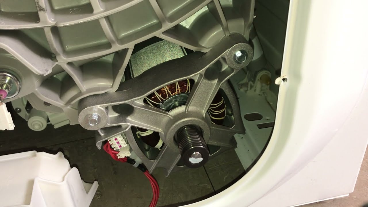 zanussi ZWF844B3PW - full spin only 1400rpm (motor view - no belt/pump)