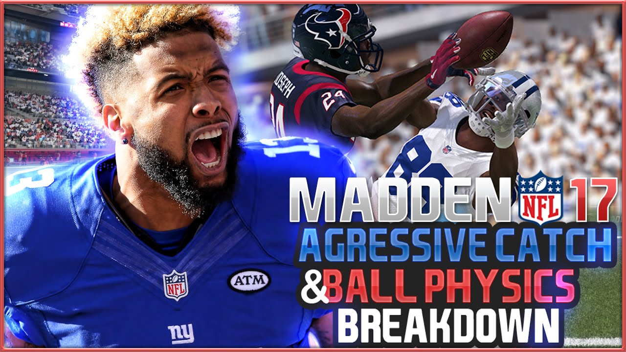 Madden 17 Aggressive Catch & Ball Physics Breakdown!!