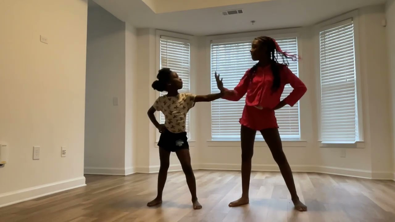 Me and my friend making a dance 