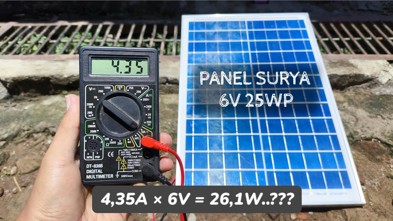 Review Panel Surya langka 6V 25WP (pemakaian real untuk carger baterai 1s)
