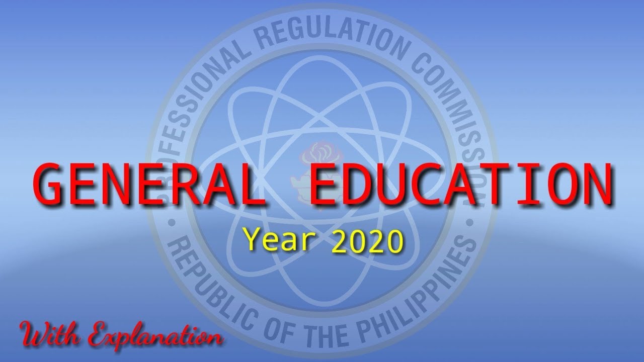 GENERAL EDUCATION LET REVIEWER YEAR 2020