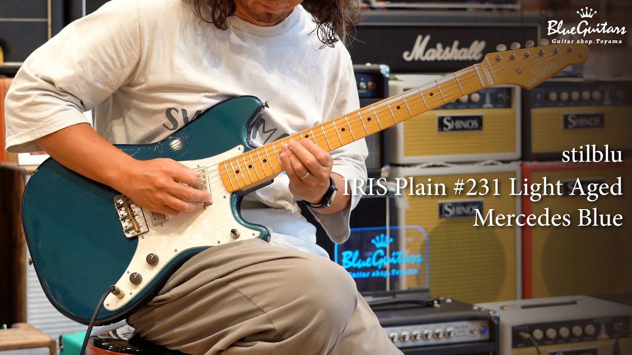 Blue Guitars - stilblu / IRIS Plain Light Aged - Mercedes Blue