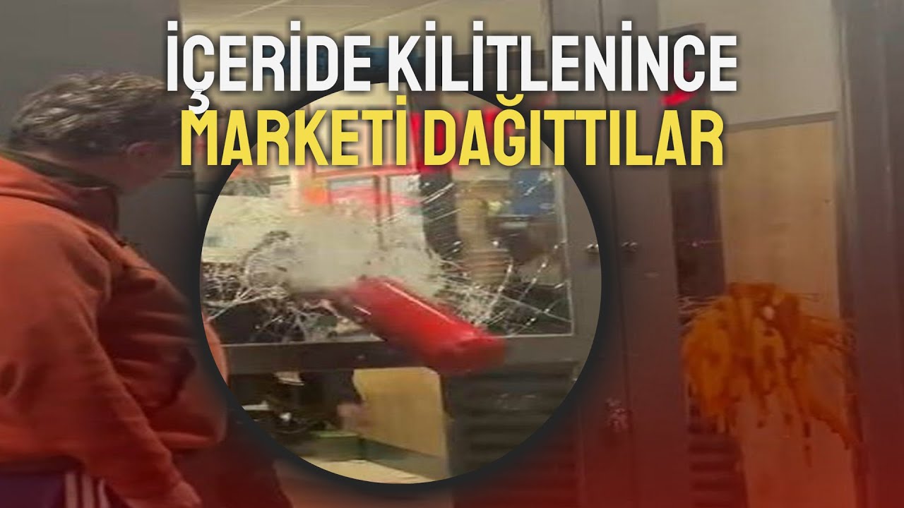 YAKALANAN HIRSIZLAR MARKETİ DAĞITTI