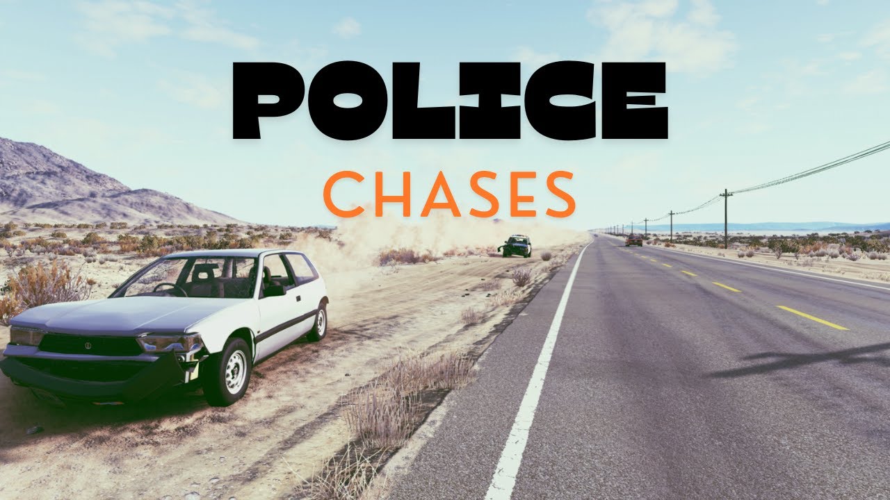 police chases in BeamNG.drive
