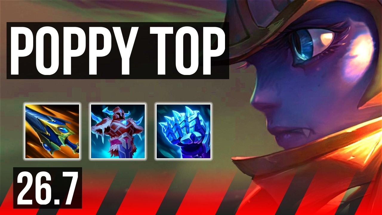 POPPY vs NASUS (TOP) | 41K damage | KR Master | 26.7