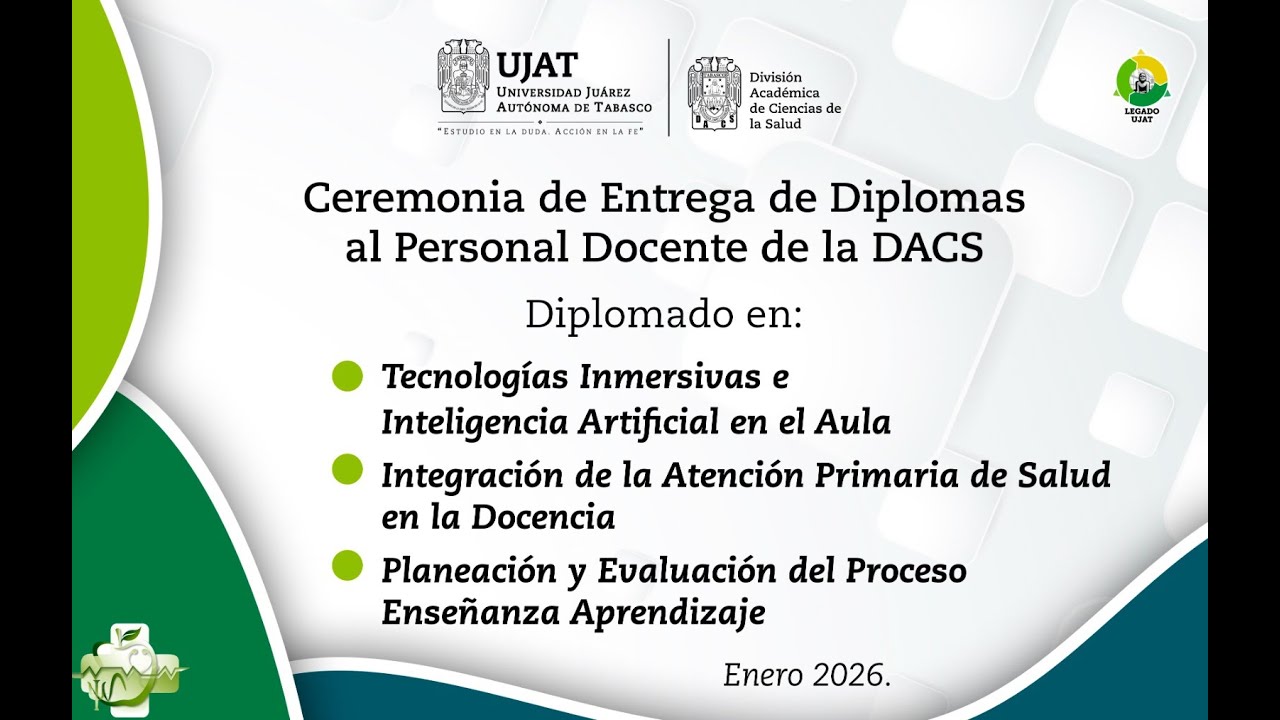 Ceremonia de Entrega de Diplomas al Personal Docente de la DACS