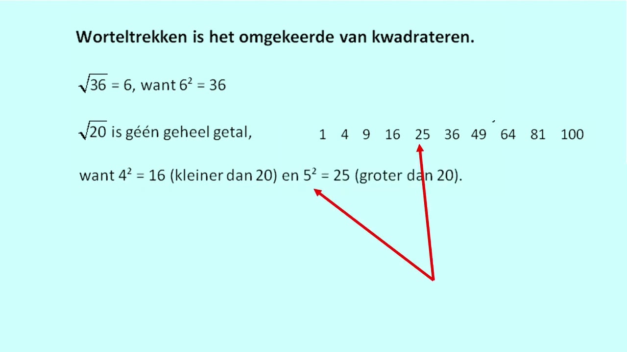 Herhaling wortels