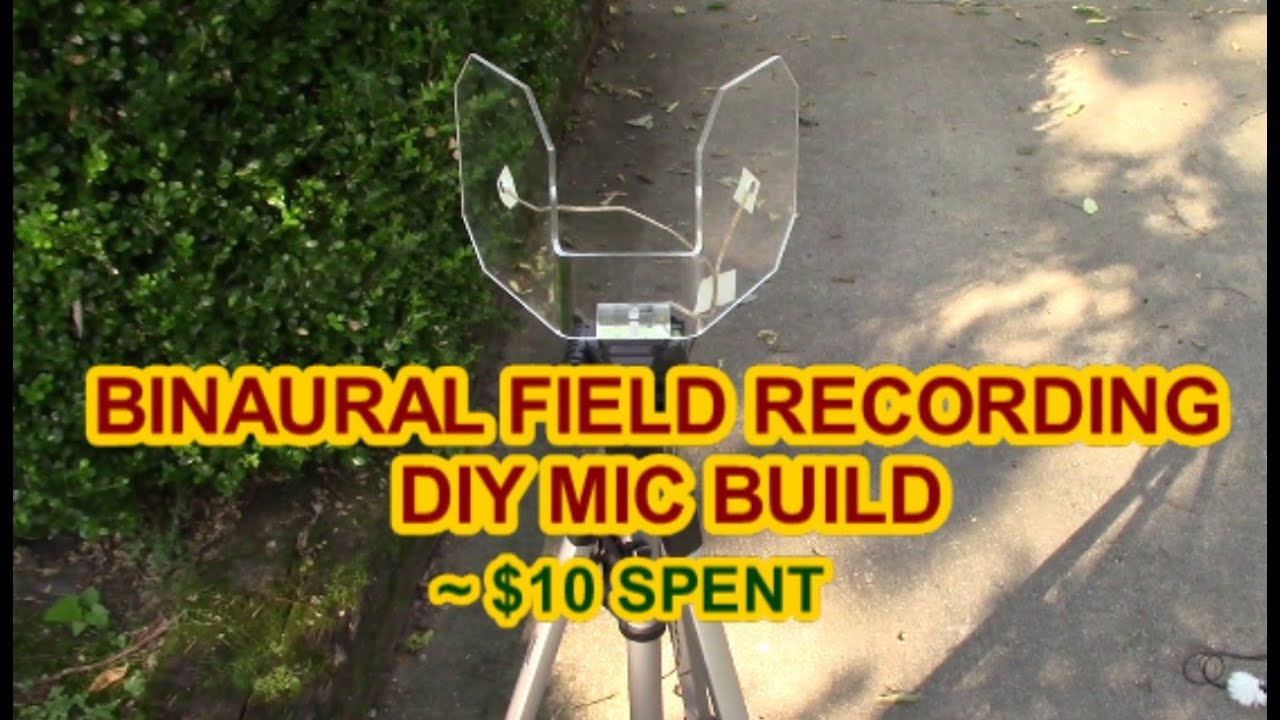 Building a binaural field recording microphone