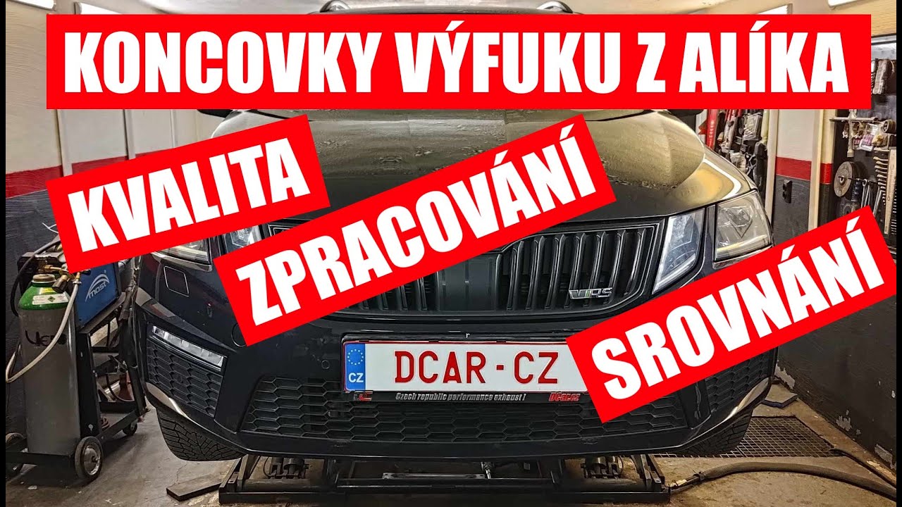 Koncovky výfuku z Aliexpressu - porovnání | Omega a koroze
