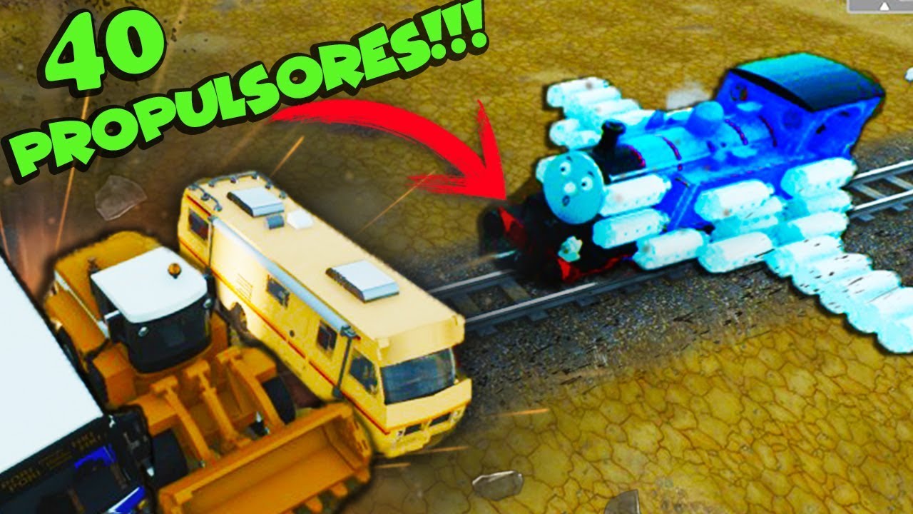 VEHÍCULOS vs TREN!! ACCIDENTES BRUTALES en BRICK RIGS LEGO