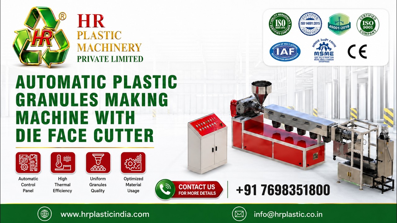 HDPE Dana Machine | Plastic Recycling Dana Making Machine