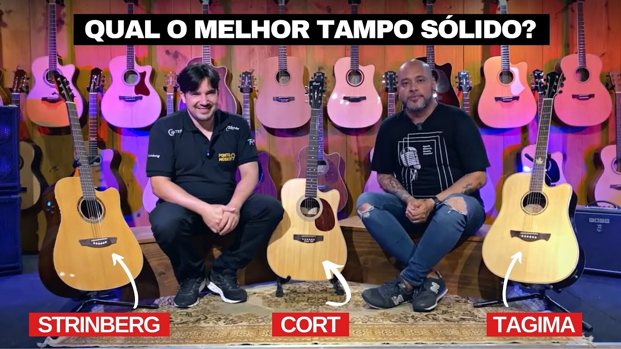 Comparamos 3 Violões Tampo Sólido! | Folks Custo x Benefício
