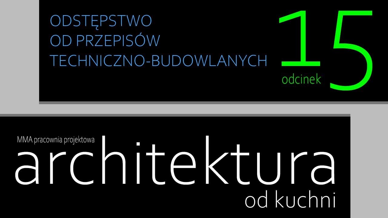 ODSTEPSTWO OD PRZEPISÓW TECHNICZNO-BUDOWLANYCH