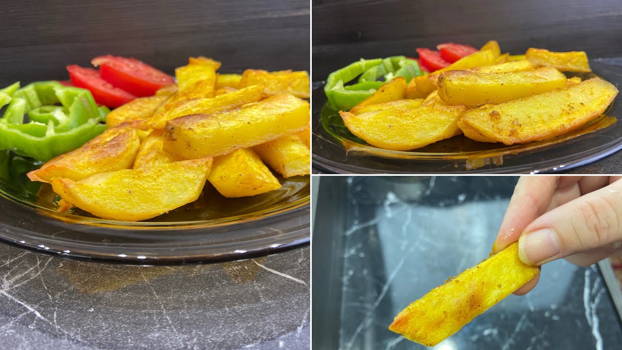 بطاطس مقرمشه صحيه في الفرن بملعقة زيت واحده 👍😋