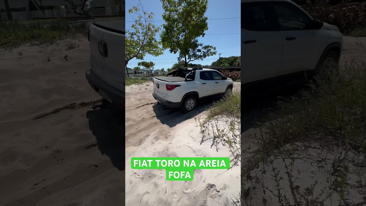 FIAT TORO NA AREIA FOFA #toro #4x4