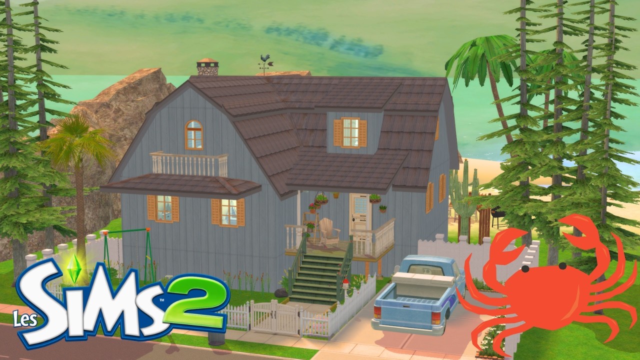 🏖️ Notre Maison de Vacances à la Plage 🦀 - Les Sims 2