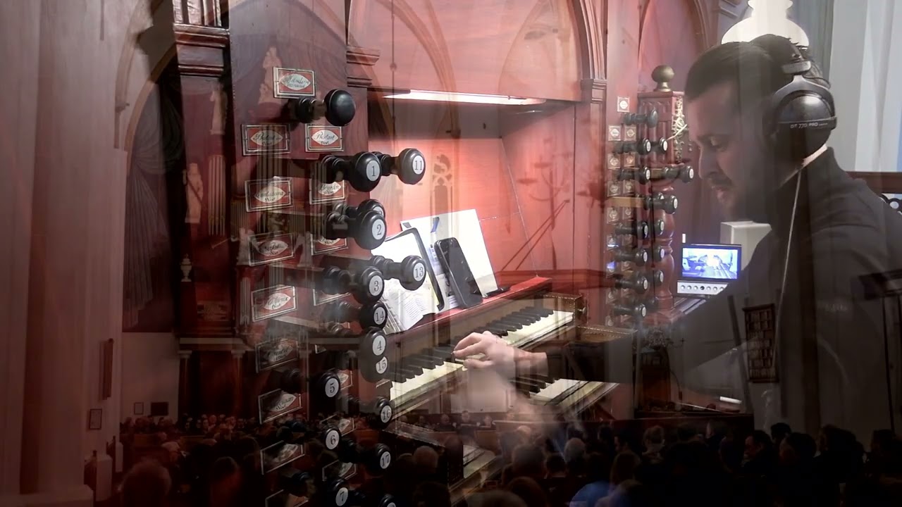 Andre Nieuwkoop Psalm 122 vers 1 en 3. Vanuit de Grote Of St-  Stephanuskerk te Hasselt