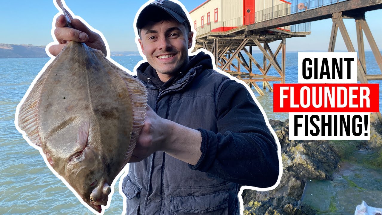 GIANT Flounder Fishing on the Pembrokeshire Coast - UK Sea Fishing - Tenby Pembrokeshire