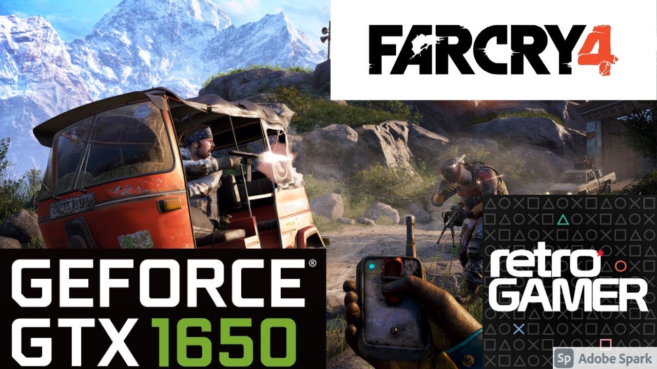 Far Cry 4 GTX 1650, Ryzen 5 3550H, Ultra Settings, 1080p