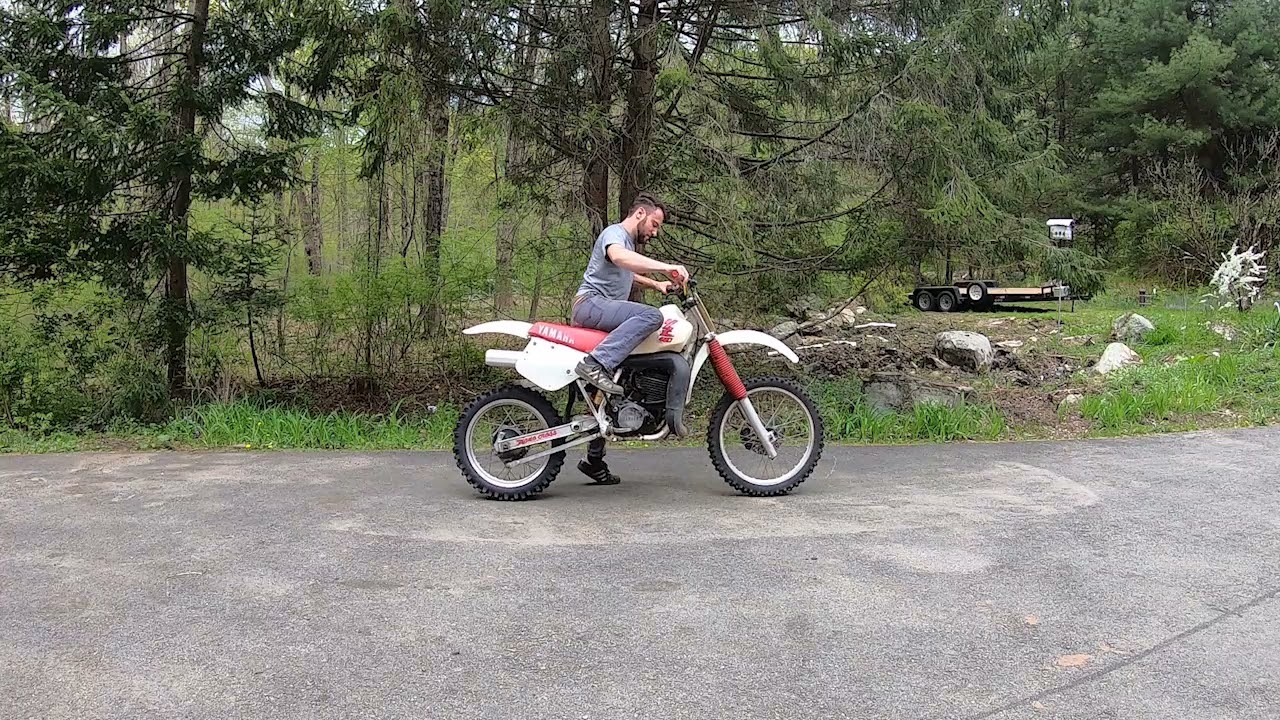 1989 Yamaha YZ490 Cold Start - Fresh Out Of Winter Storage