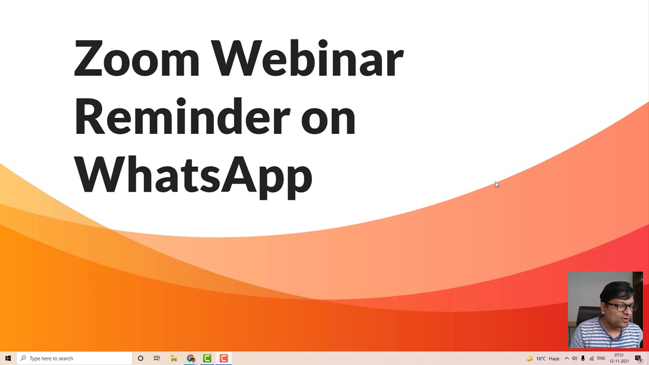 How to Send Zoom Webinar Meeting Reminder Link on WhatsApp Automatically before the Meeting (Latest)