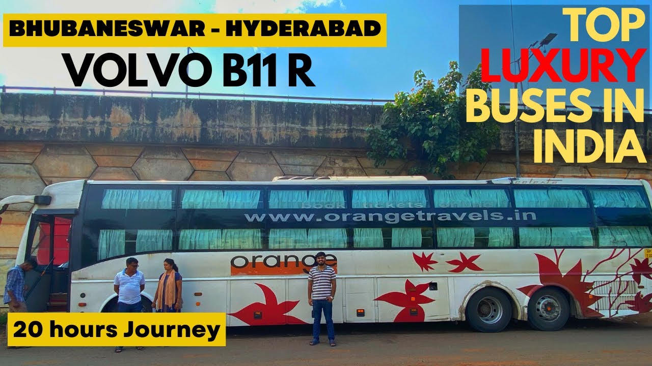 TOP LUXURY VOLVO B11R MULTI-AXLE SLEEPER BUS from Bhubaneswar to Hyderabad Journey