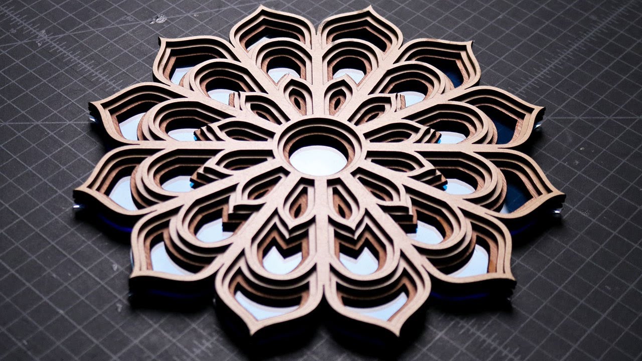 Laser Cutting a Simple Flower Mandala