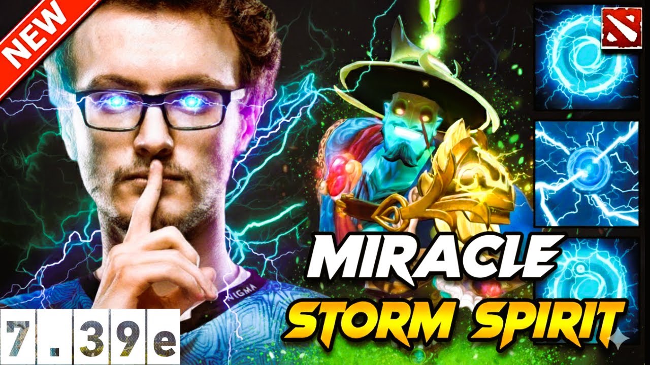 MIRACLE- STORM SPIRIT БОЖЕСТВЕННАЯ ИГРА! [Dota 2 7.39e]