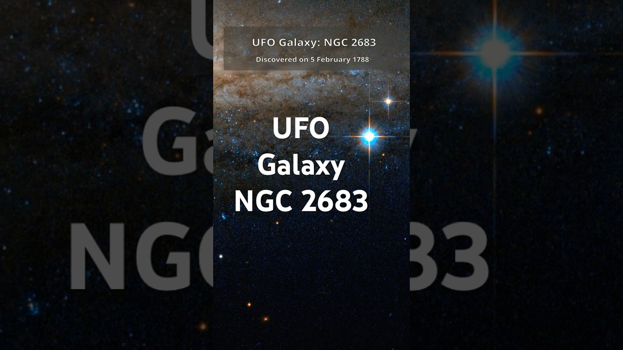 Hubble Spots the &ldquo;UFO Galaxy&rdquo; | NGC 2683 Seen Edge-On in Stunning Images #Nasa #UFO #Galaxy #Hubble