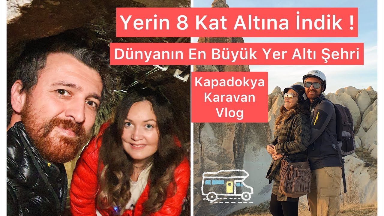 Yerin 8 Kat Altına İndik ! | Derinkuyu Yer altı Şehri | Karavanla Kapadokya Turu