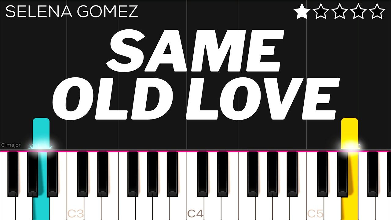 Selena Gomez - Same Old Love | EASY Piano Tutorial