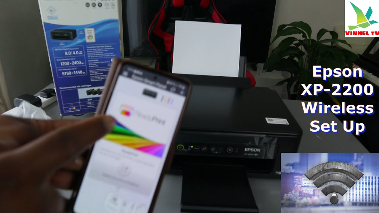 Как настроить/подключить беспроводной принтер Epson XP-2200 к сети Wi-Fi