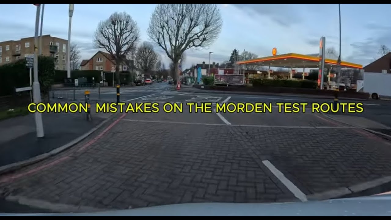MORDEN TEST ROUTE - COMMON MISTAKES ON MORDEN DRIVING TEST ROUTES