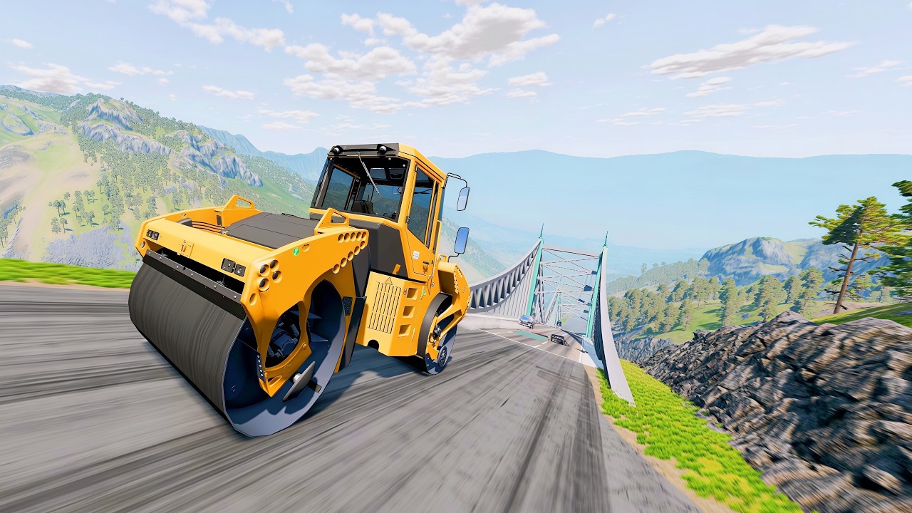 Full Throttle INSANE Long Downhill Mayhem! | BeamNG.drive Epic Crashes & Speed Test #19