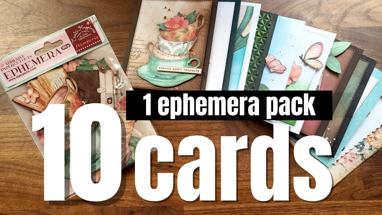 1 ephemera pack - 10 cards!