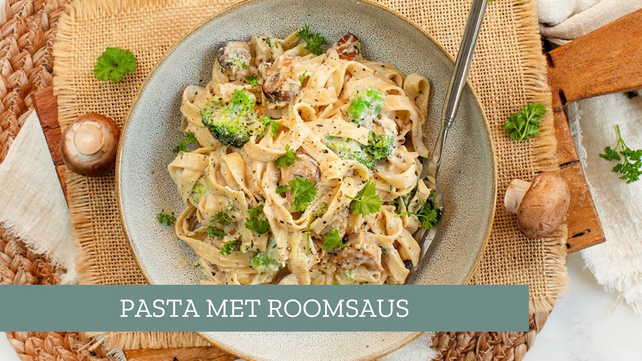 Pasta met roomsaus en broccoli maken 😋🌱 | LeukeRecepten.nl