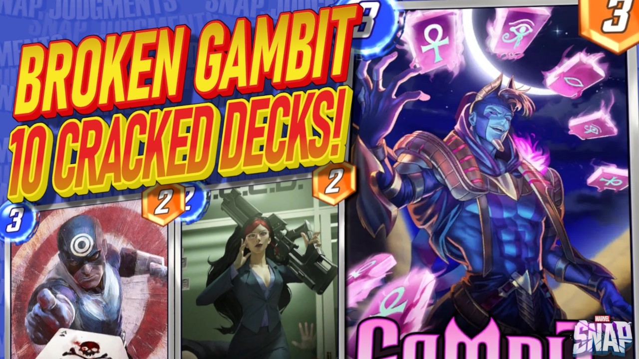 New Gambit is Utterly Broken  Get Infinite with his 10 Best Decks! Marvel Snap